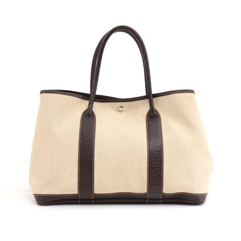 hermes canvas tote bags|Hermes garden party 30 canvas.